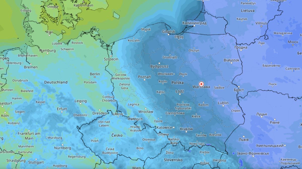 Polska pęka na pół. Zachód wiosenny, wschód skuty lodem 