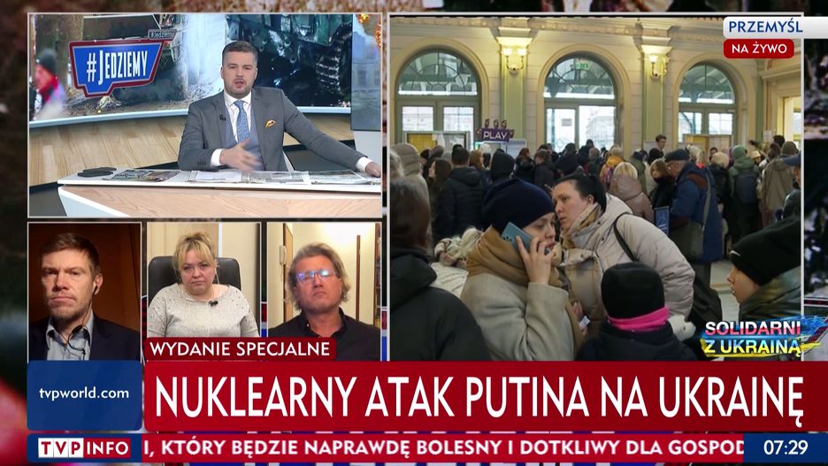 W programie Michała Rachonia w TVP Info straszono nuklearnym atakiem Rosji