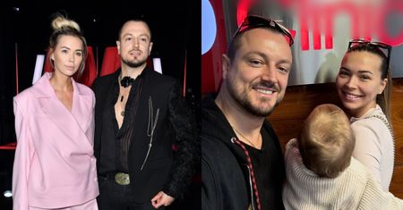 Baron opublikował fotkę z Sandrą Kubicką i Leonardem. Rodzinka znów w komplecie...