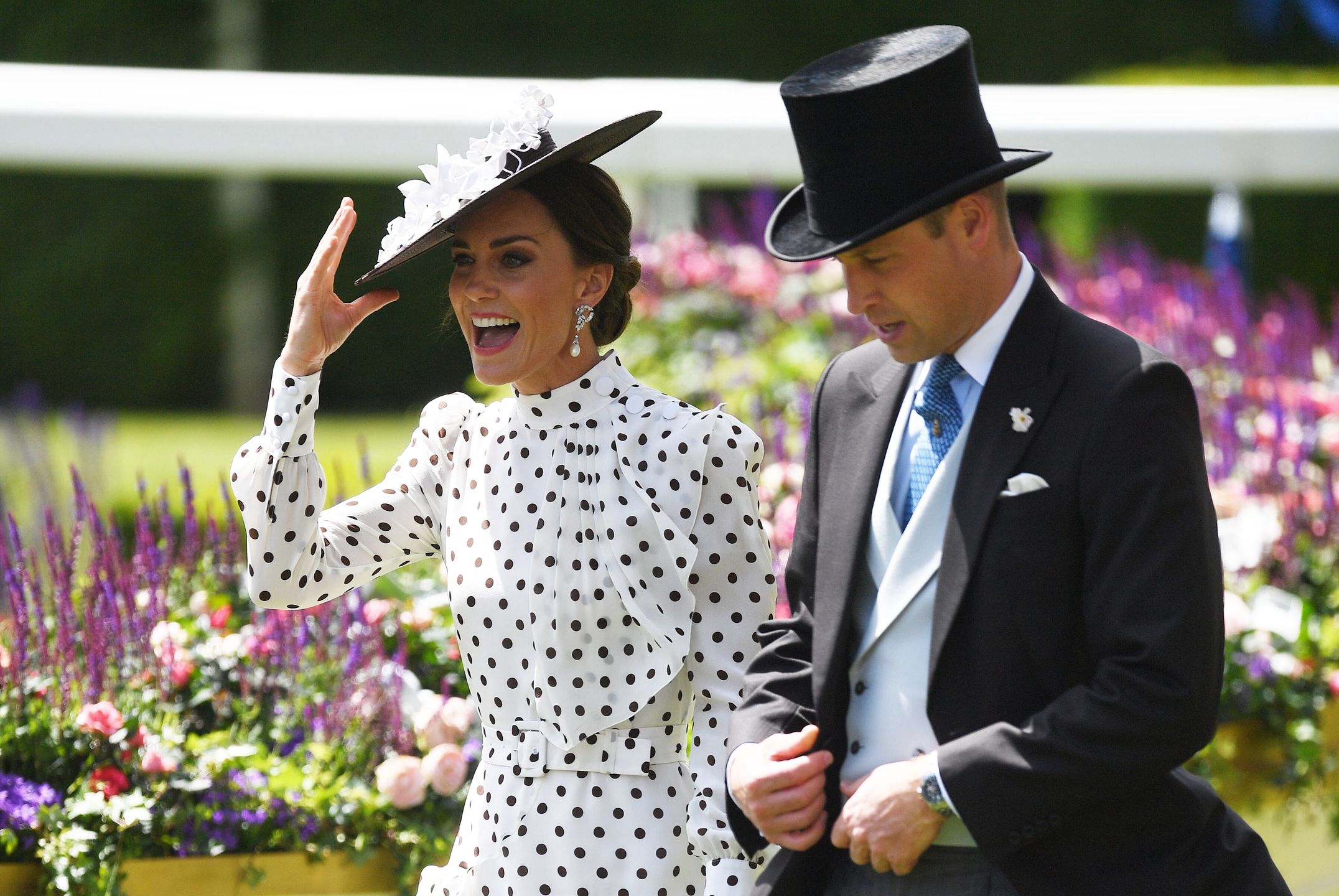 Książę William i księżna Kate na królewskich wyścigach konnych w Ascot 