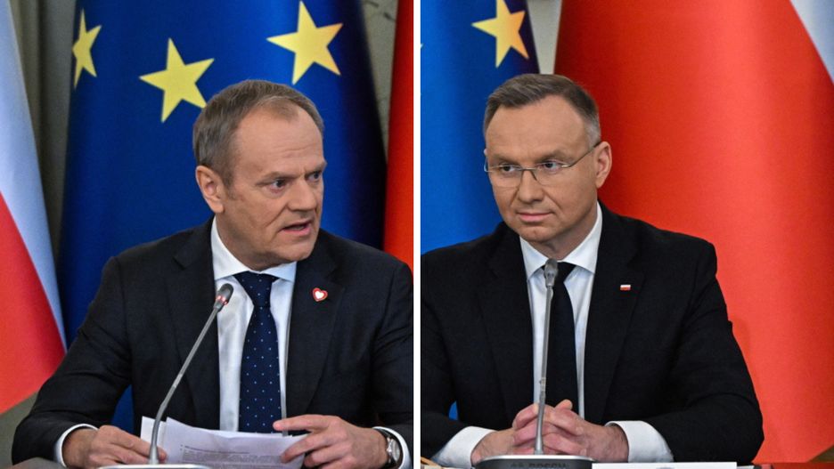 Donald Tusk i Andrzej Duda
