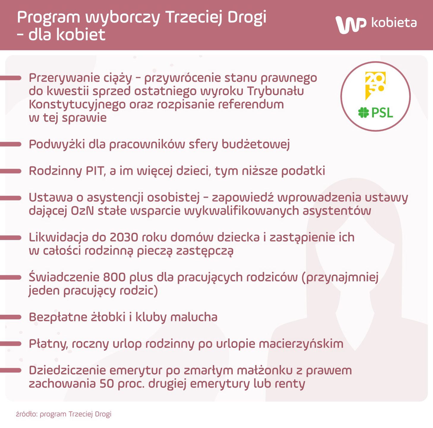 Wybrane punkty z obietnic Trzeciej Drogi