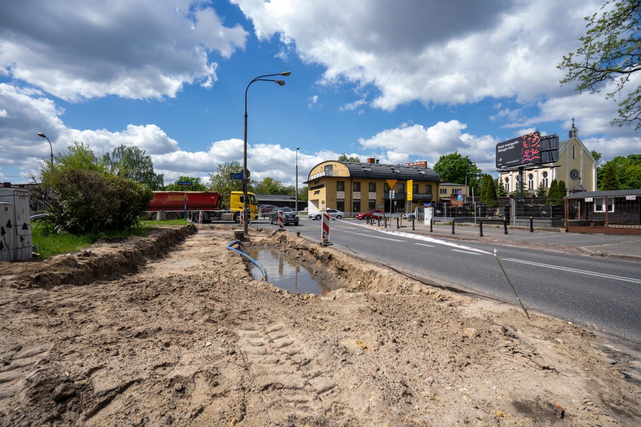 Warszawa. Rozpoczęła się przebudowa skrzyżowania