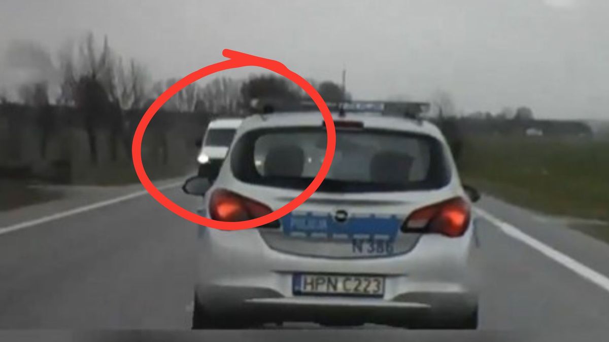 Dziwne zachowanie radiowozu. Wideo niesie się w sieci