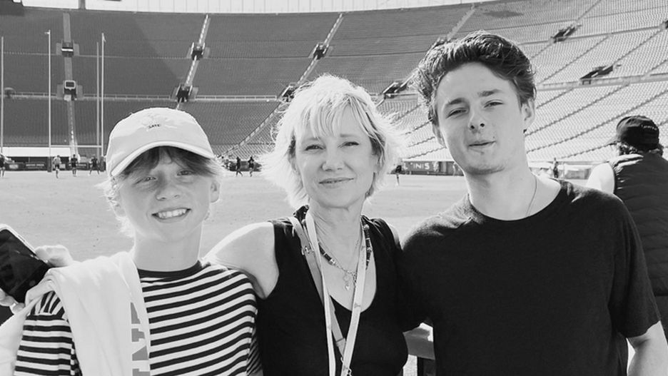 Anne Heche z synami Atlasem (po lewej) i Homerem