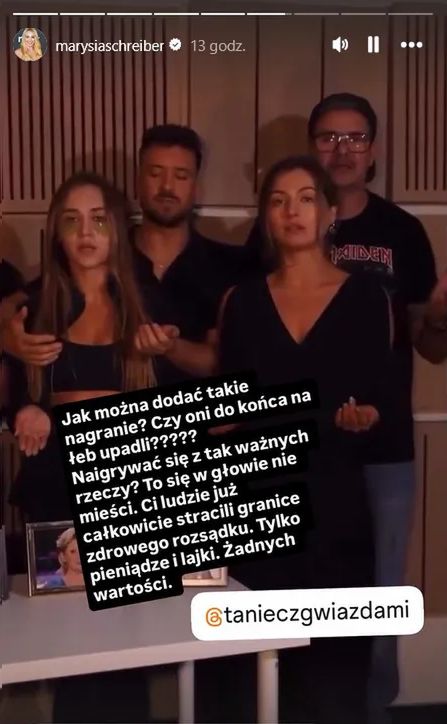 Marianna Schreiber zabrała głos ws. "modlitwy" gwiazd "TzG"