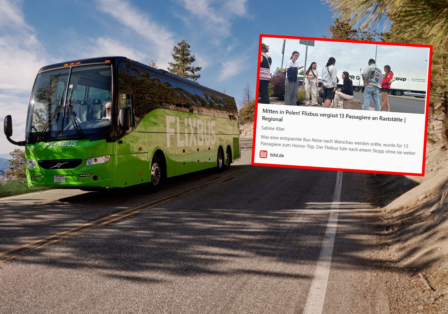 Niemieccy turyści oburzeni postawą kierowcy Flixbusa