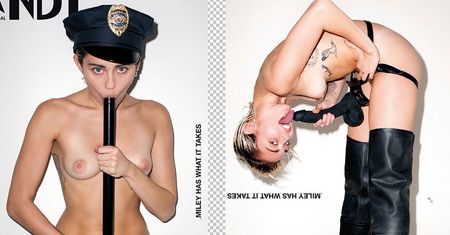 Miley Cyrus pozuje nago, z penisem... Przesadziła? (UWAGA: TYLKO DLA DOROSŁYCH!)
