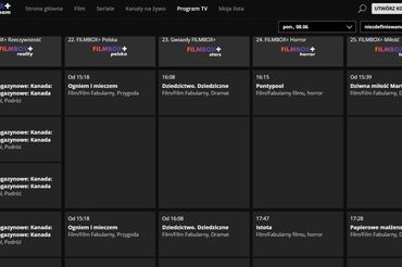 Kanały internetowe w FilmBox+ Stream
