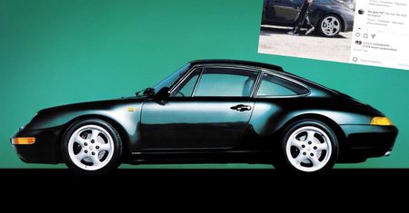 Internet oszalał na punkcie tych zdjęć. Keanu Reeves wiózł choinkę na dachu porsche