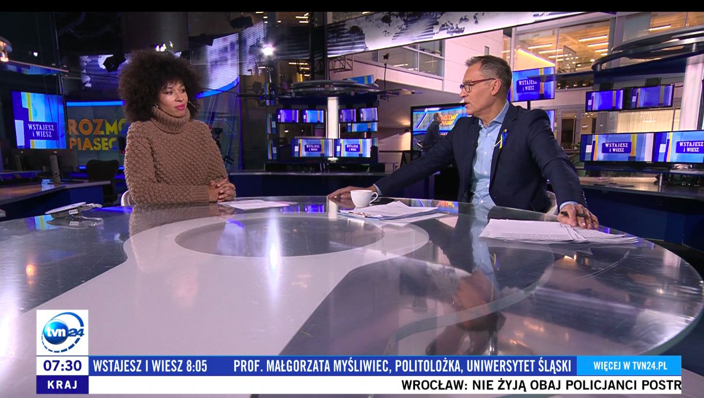 Omenaa Mensah i Robert Kantereit w TVN24