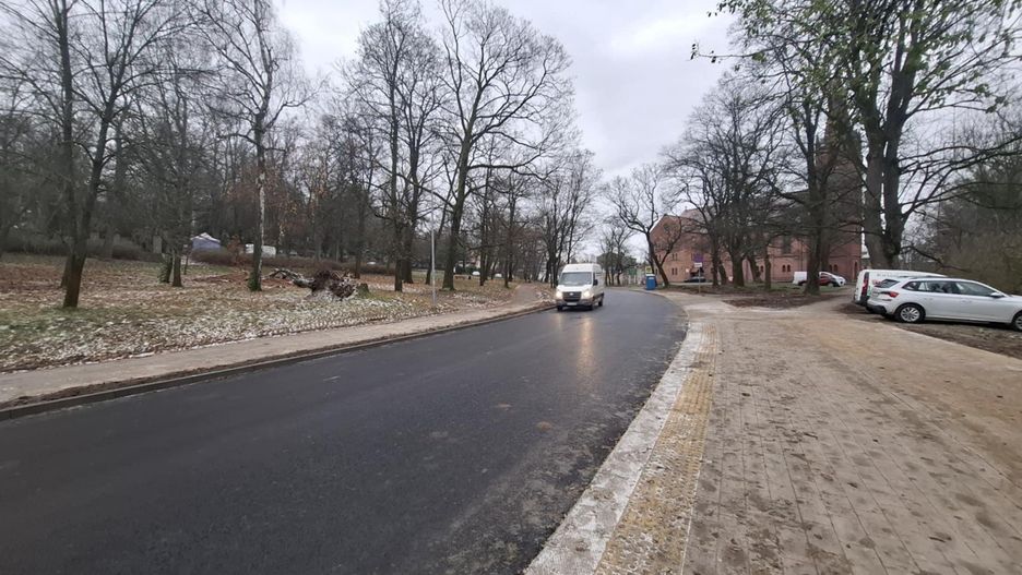 Ulica Kaszubska już przejezdna po remoncie.