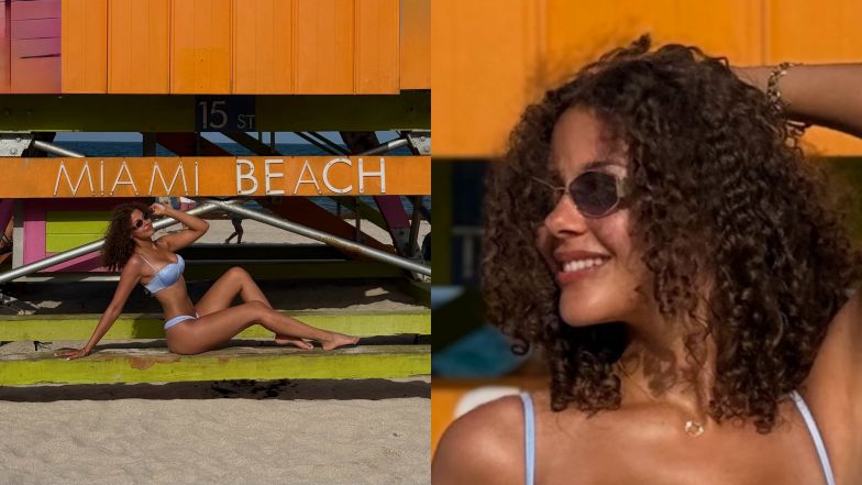 Emilia Dankwa zachwyca na plaży w Miami