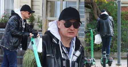 Michał Kamiński zasuwa po Sopocie na elektrycznej hulajnodze. Najmodniejszy polski senator? (ZDJĘCIA)