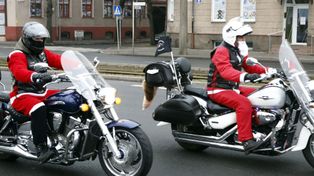 Grudziądz: Mikołaje na motocyklach! Mamy zdjęcia z wyjazdu na paradę