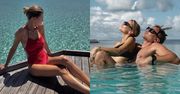 Zakochani Maja Bohosiewicz i Tomasz Kwaśniewski wylegują się na Malediwach. Pieszczotliwie nazwała go MAŁŻOWINKIEM. Słodko?
