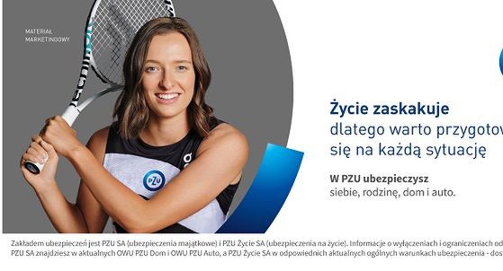 Iga Świątek w nowej kampanii PZU
