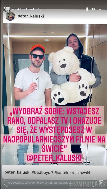 Antoni Królikowski przyjaźni się z ochroniarzem Oszusta z Tindera