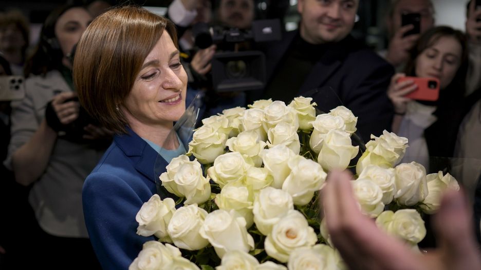 Prezydent Mołdawii Maia Sandu, zadowolona z wyniku wyborów