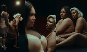 "Nowa" Lizzo i "stara" Lizzo spotkały się w teledysku. Jedna twerkowała na drugiej i razem pozowały NAGO. Fajny pomysł? (FOTO)