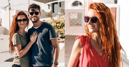 Iwona Cichosz wyruszyła z mężem w podróż poślubną do Grecji. "Pozdrowienia z Santorini" (ZDJĘCIA)