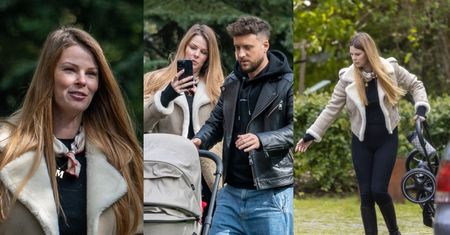 Uzbrojona w markowe dodatki Małgorzata Tomaszewska spaceruje z córką i Aleksandrem Sikorą. Przyjaciel na medal? (ZDJĘCIA)