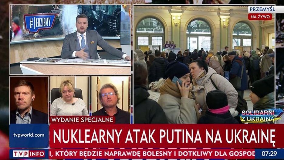 W programie Michała Rachonia w TVP Info straszono nuklearnym atakiem Rosji