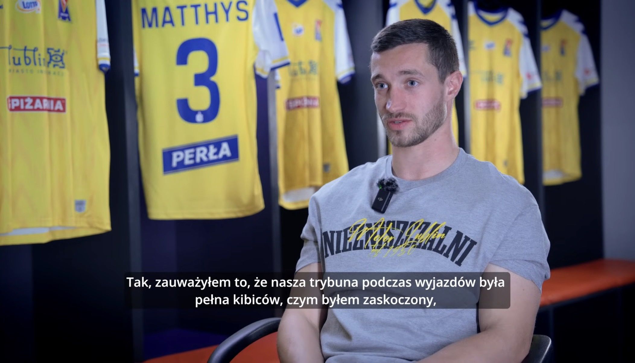 Hervé Matthys podczas wywiadu 