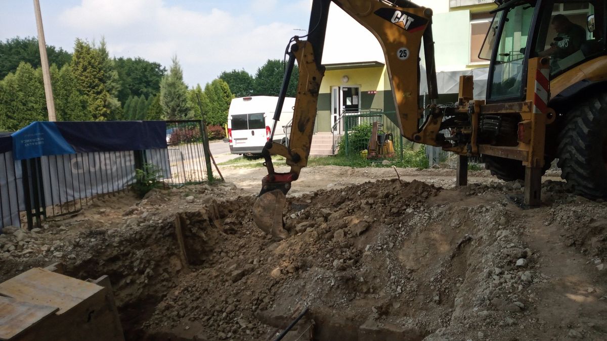 Kraśnik, plac budowy szpitala