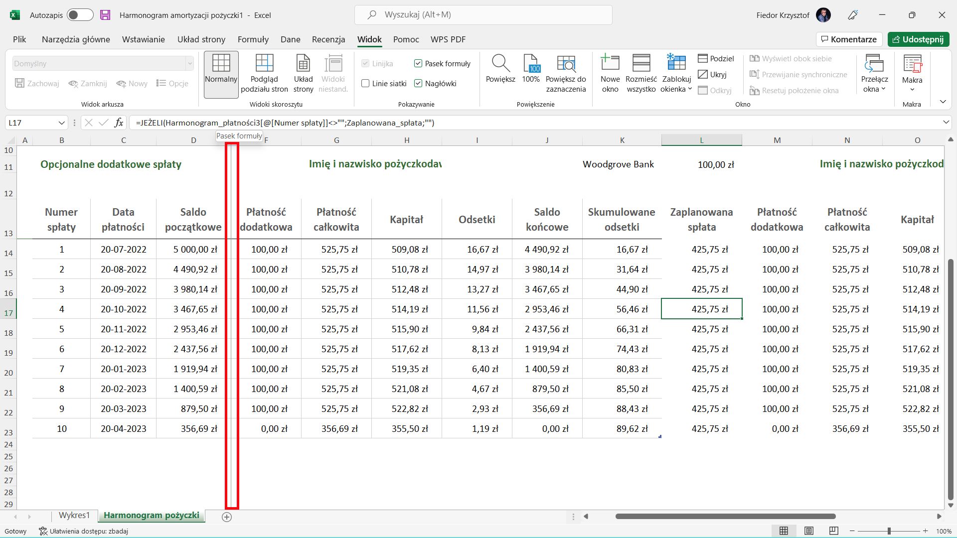 jak zablokować kolumny w excelu?
