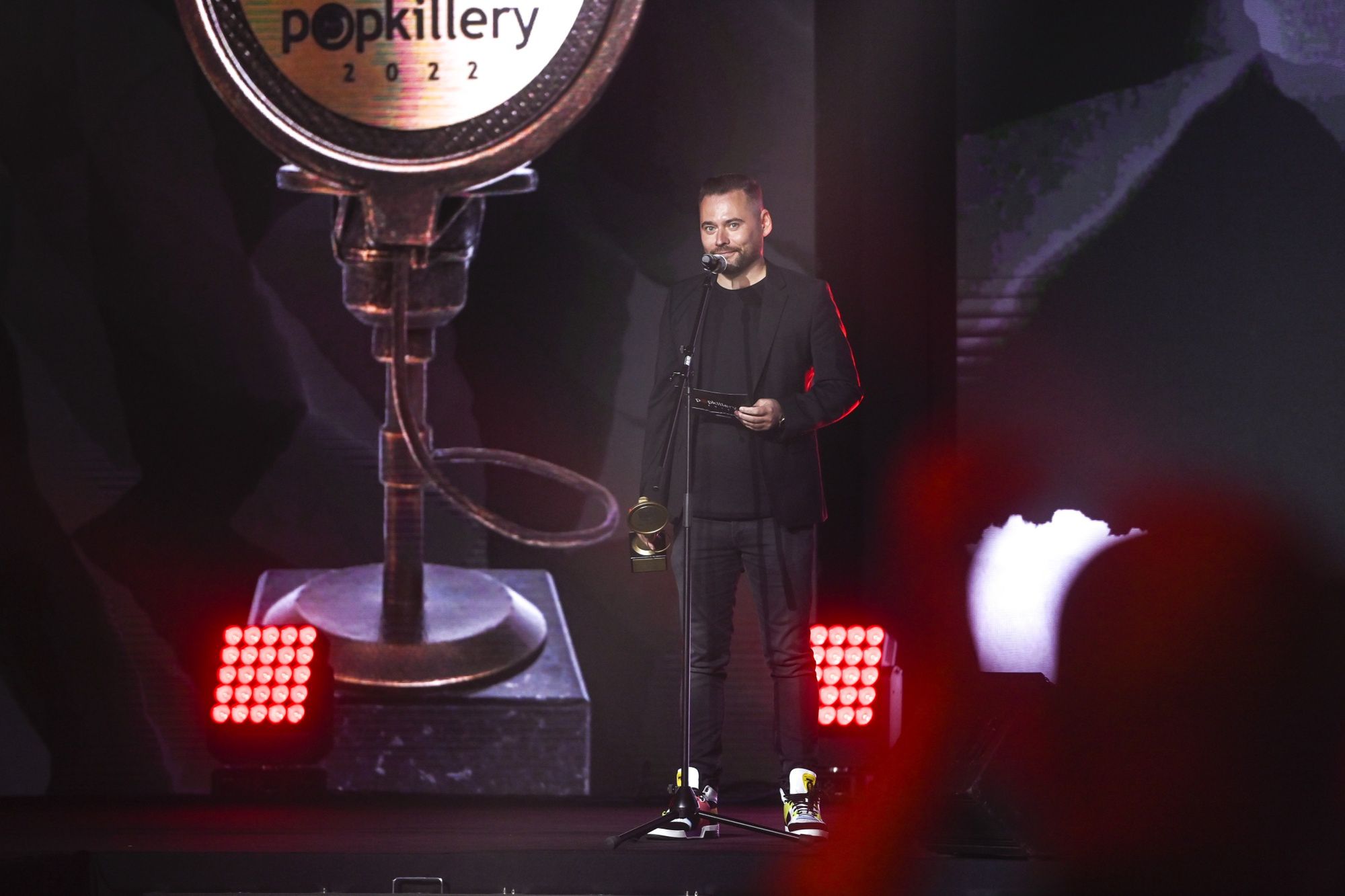 scena z: Krzysztof Stanowski, SK:, , fot. Kurnikowski/AKPAPopkillery 2022 - gala nagród branży hip-hopowej, Popkiller, Popkiller 2022, Krzysztof Stanowski