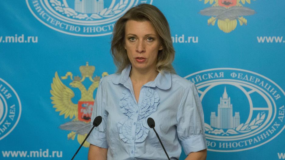 Press briefing at the Russian Foreign Ministry
MOSCOW, RUSSIA - JUNE 28: Russian Foreign Ministry's Spokesperson Maria Zakharova speaks during a press conference at Russian Foreign Ministry building in Moscow, Russia on June 28, 2016. Nikita Shvetsov / Anadolu Agency 
Dostawca: PAP/Abaca
AA
Maria Zacharowa, Maria Zakharova, polityk polityka zagraniczna, prasowa, rosyjski resort dyplomatyczny, rosyjskiego resortu dyplomatycznego, rzeczniczka, rzecznik prasowy