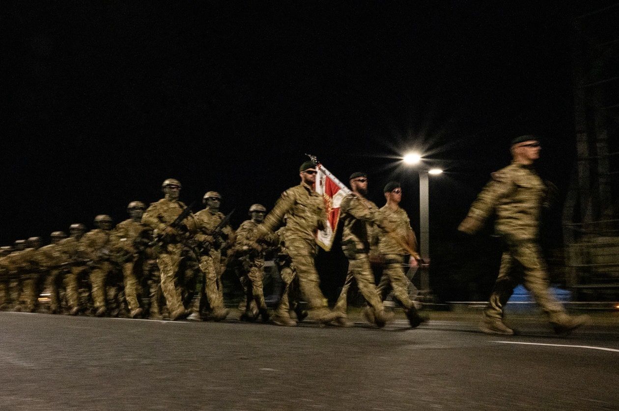 Próby generalne do defilady z okazji Święta Wojska Polskiego