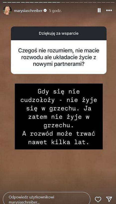 Marianna Schreiber o białym związku z Przemysławem Czarneckim