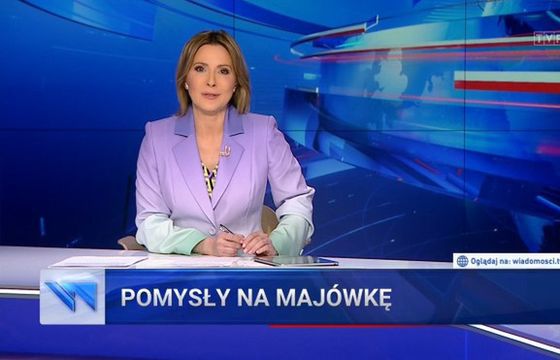 Łagodniejsze paski i „setki” reporterów w „Wiadomościach”