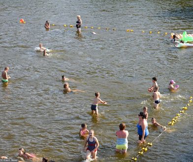 4-latek sam na plaży. Matka była pijana