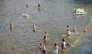 4-latek sam na plaży. Matka była pijana