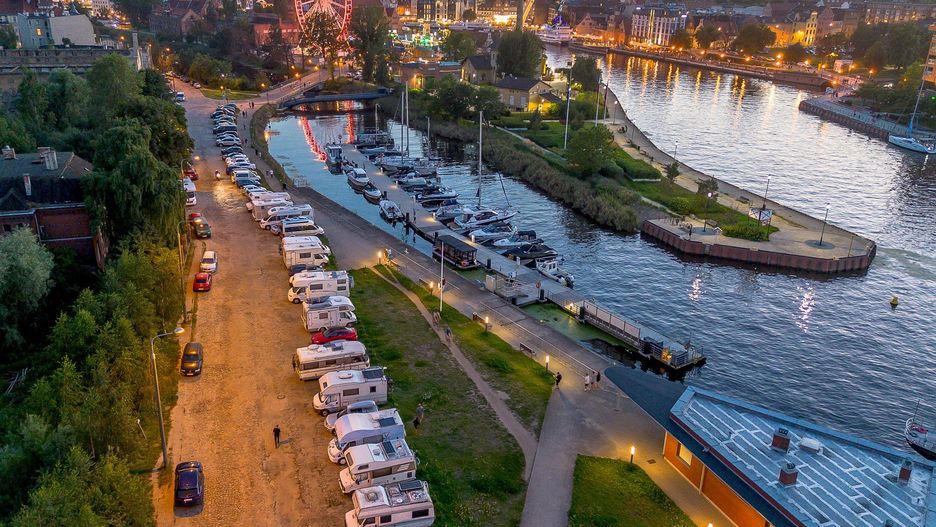 Bezpłatne kamperowisko w samym centrum Gdańska