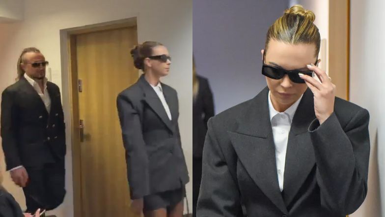 Sandra Kubicka i Baron za kulisami rozprawy rozwodowej - razem spędzali przerwy i weszli na ogłoszenie wyroku (WIDEO)