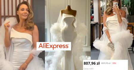 Gdzie Małgorzata Rozenek kupiła suknię na bal do Omeny Mensah? Bliźniaczo podobna jest na Ali Express... (ZDJĘCIA)