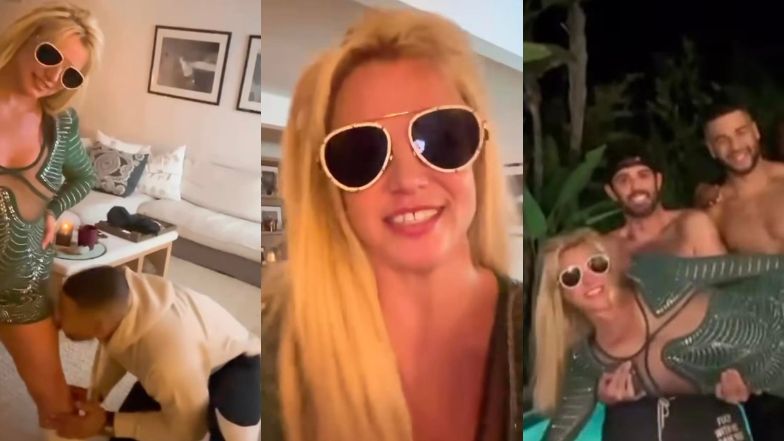 Britney Spears imprezowała całą noc z grupą mężczyzn. Jeden z nich LIZAŁ JEJ NOGĘ (WIDEO)