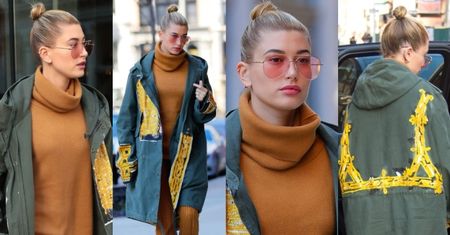 #TRENDY: Hailey Baldwin w dzianinowym komplecie