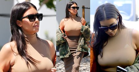 Kim Kardashian zasłania "tłuste ramiona" (ZDJĘCIA)