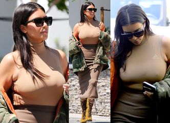 Kim Kardashian zasłania "tłuste ramiona" (ZDJĘCIA)