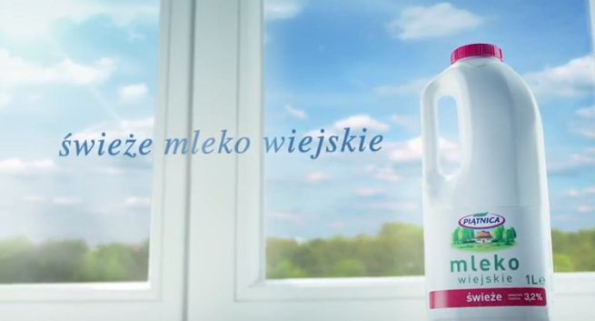Piątnica reklamuje Mleko Wiejskie jako świeże i naturalne (wideo)