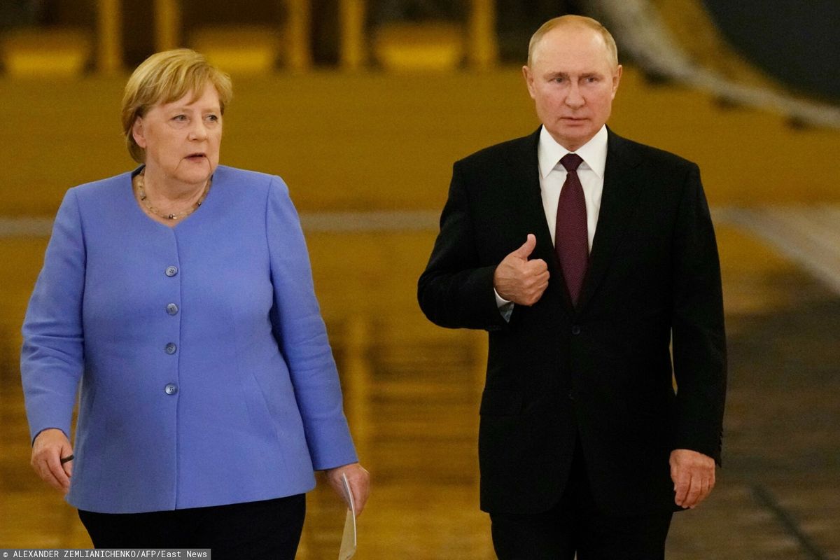 Angela Merkel spotkała się z Władimirem Putinem na Kremlu 