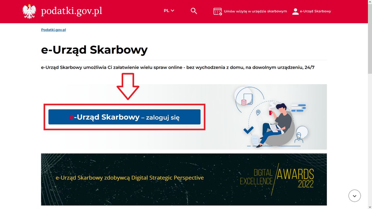 Logowanie do e-Urzędu Skarbowego