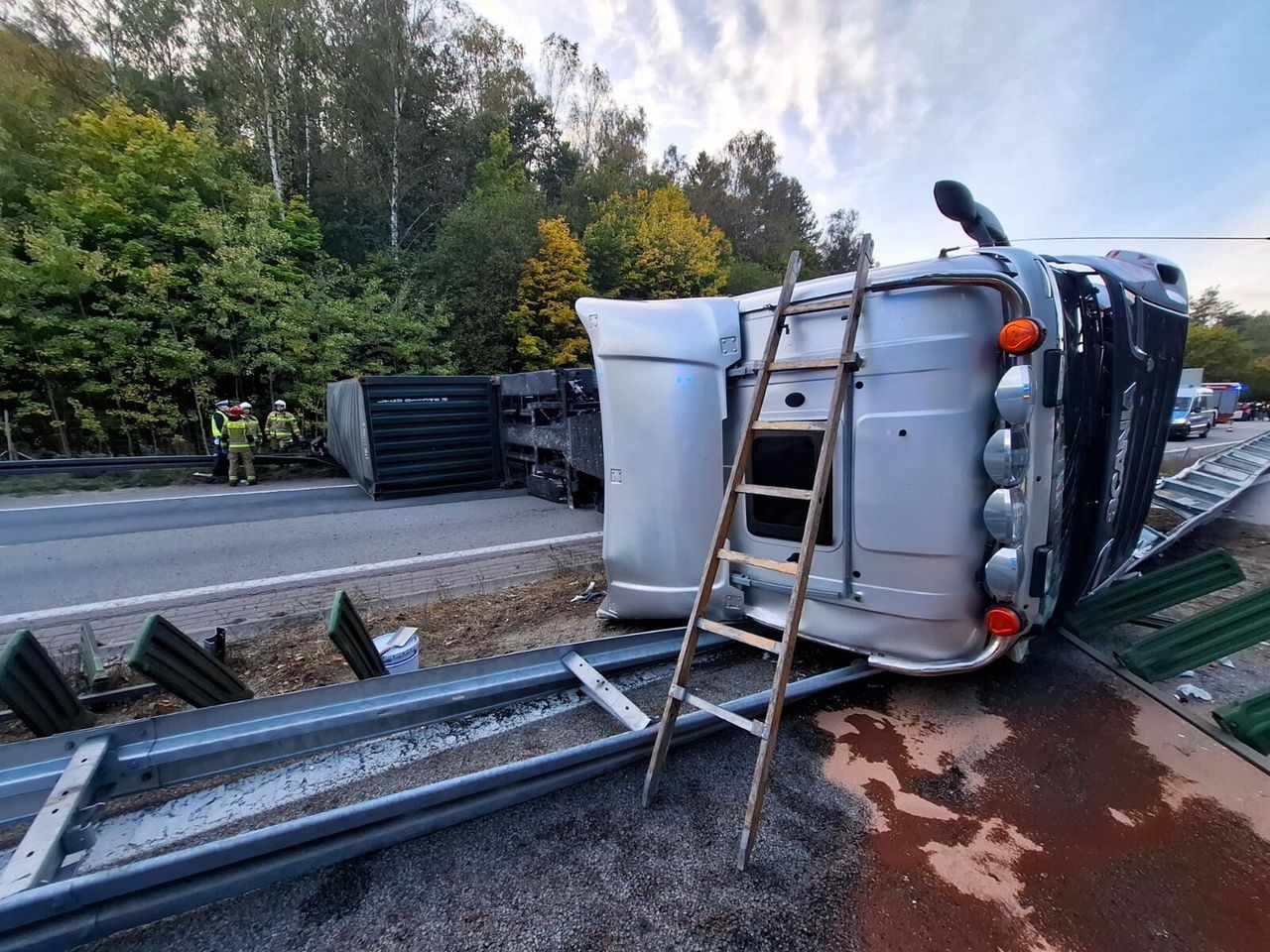 Wypadek w Trójmieście. W ciężarówce narkotyki, kierowca pod wpływem