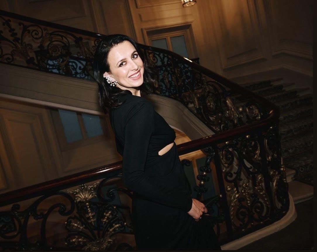 Milena Lewandowska na gali Złotej Piłki