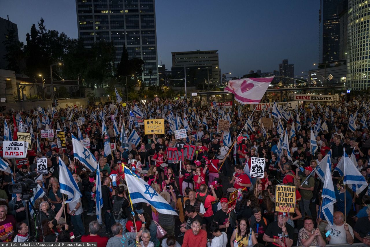 Tysiące protestujących w Izraelu. Mają żądania wobec Netanjahu
